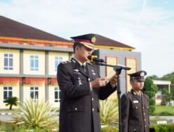 Kompol Rahmat Pimpin Upacara Hari Pancasila