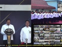 Lapas Pasir Pangarayan Hadiri Apel Bersama 4 Kementerian