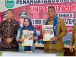 Bupati Rohul Resmikan Gedung Perpustakaan dan Jalin MoU dengan Universitas Rokania