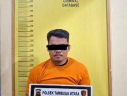 Polsek Tambusai Utara Bekuk Pengedar Sabu di Simpang Torganda, Barang Bukti dan Tersangka Diamankan