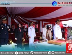 Upacara Penurunan Bendera Peringatan HUT Ke – 80 RI Berlangsung Khidmat