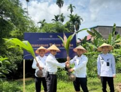 Lapas Pasir Pangarayan Gelar Penanaman Pohon Kelapa Serentak, Dukung Ketahanan Pangan Nasional