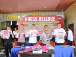 Polres Rokan Hulu Gelar Press Release Ungkap Pencurian dengan Kekerasan dan Kasus Narkotika Hasil Operasi Antik Lancang Kuning 2025