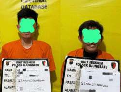 Polsek Ujung Batu Tangkap Dua Pelaku Curat di Desa Ngaso