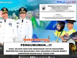 Pemkab Rohul Umumkan Penerima Bantuan Pendidikan Mahasiswa 2025, Segera Cek Nama Anda!
