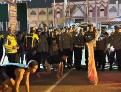 Meriah! 150 Peserta Ikuti Go Sprint Go Green Balap Lari Malam yang Digelar Satlantas Polres Rohul