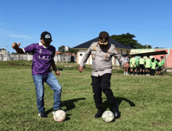 Lewat Pertandingan Sepak Bola GSI, Kapolsek Ujung Batu Bangkitkan Semangat & Ingatkan Anak Muda Jauhi Narkoba dan Kenakalan Remaja