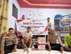 Sambut Hari Bhayangkara ke-80, Satlantas Polres Rohul Salurkan Bantuan Sosial Melalui Program Polantas Menyapa