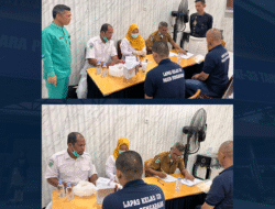 Wujudkan Lapas Sehat, Lapas Pasir Pangarayan dan RSUD Rokan Hulu Gelar Pemeriksaan Mobile VCT