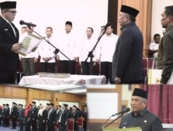 Lantik Pejabat Eselon II dan III, Bupati Rohul “Anton” Berpesan, Jaga Amanah Dengan Baik