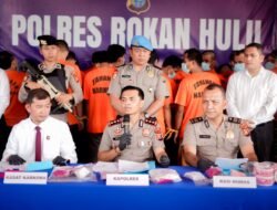 Polres Rohul Bongkar Peredaran 1,03 Kg Sabu dan 246 Pil Ekstasi, Seorang Pria Diduga Bandar Diamankan