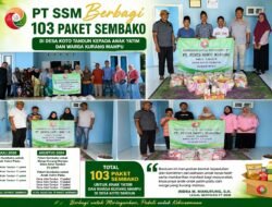 PT SSM Berbagi 103 Paket Sembako, Juli–Agustus 2026