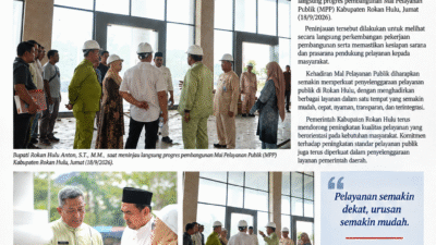 Bupati Rokan Hulu Tinjau Progres Pembangunan Mal Pelayanan Publik